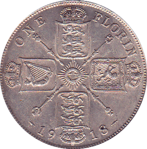 1918 FLORIN ( EF ) - Florin - Cambridgeshire Coins