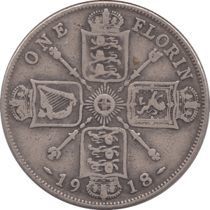 1918 FLORIN ( FINE ) - Florin - Cambridgeshire Coins