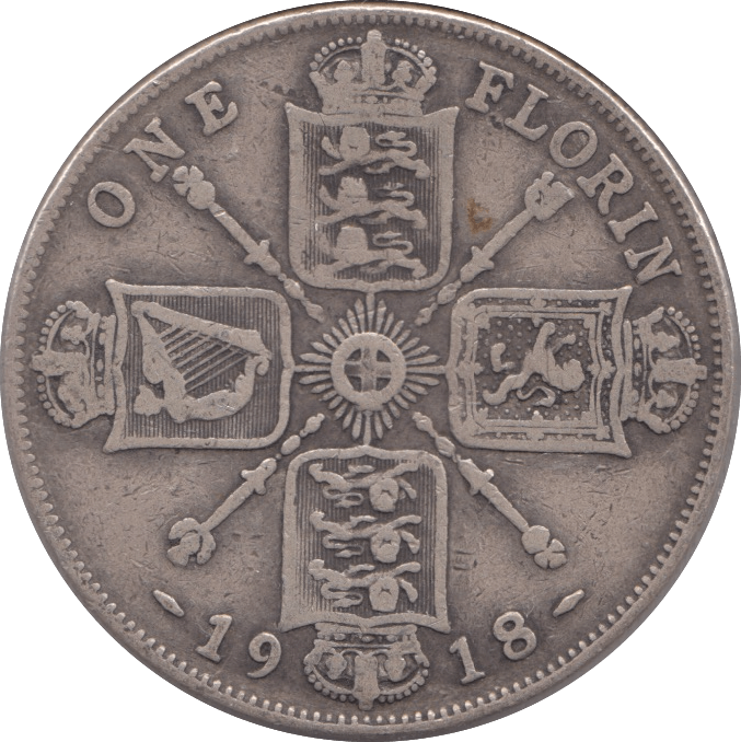 1918 FLORIN ( FINE ) - Florin - Cambridgeshire Coins