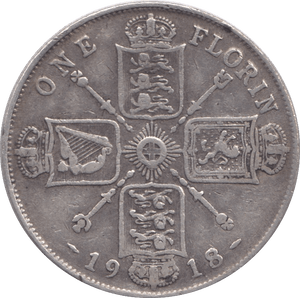 1918 FLORIN ( FINE ) - FLORIN - Cambridgeshire Coins