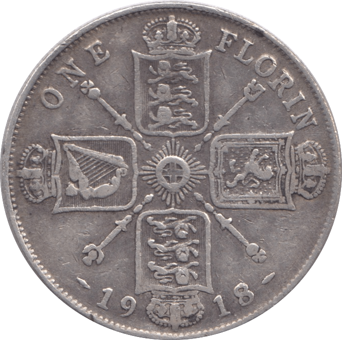 1918 FLORIN ( FINE ) - FLORIN - Cambridgeshire Coins