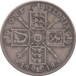 1918 FLORIN ( FINE ) - Florin - Cambridgeshire Coins
