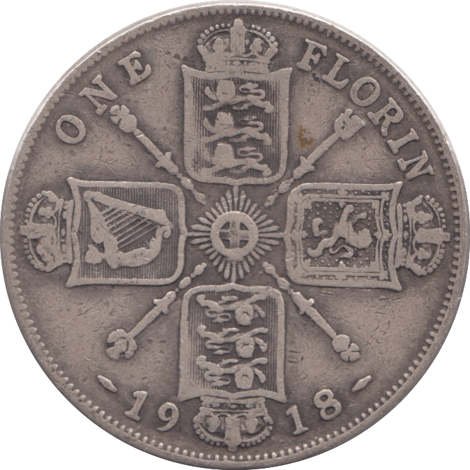 1918 FLORIN ( FINE ) - Florin - Cambridgeshire Coins