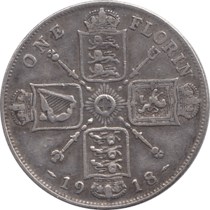 1918 FLORIN ( GF ) 1 - Florin - Cambridgeshire Coins