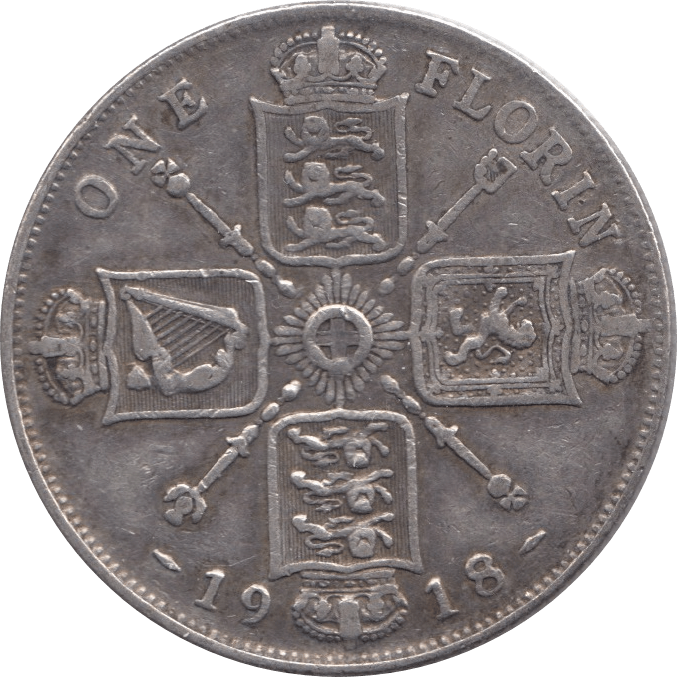 1918 FLORIN ( GF ) 1 - Florin - Cambridgeshire Coins