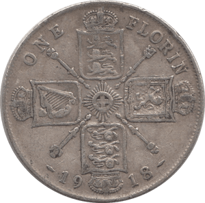 1918 FLORIN ( GF ) 2 - Florin - Cambridgeshire Coins