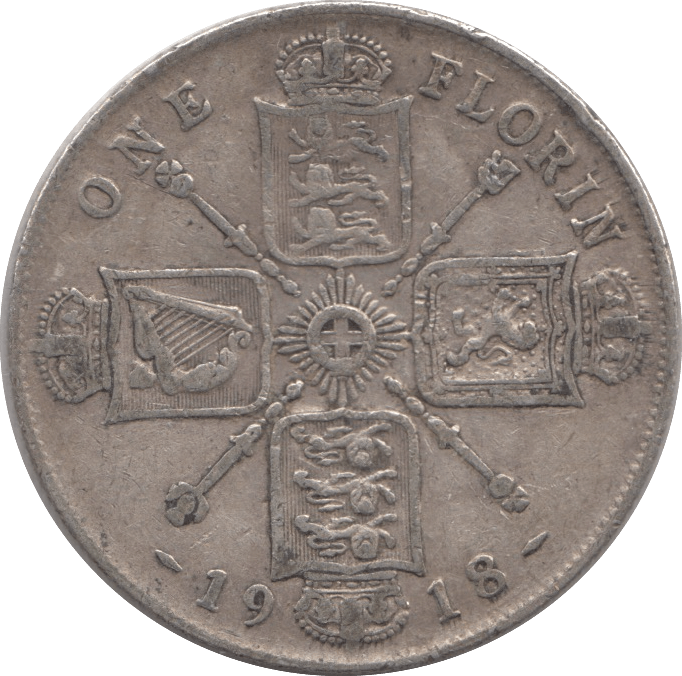 1918 FLORIN ( GF ) 2 - Florin - Cambridgeshire Coins