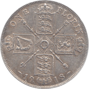 1918 FLORIN ( GVF ) 11 - Florin - Cambridgeshire Coins