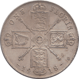 1918 FLORIN ( GVF ) 4 - Florin - Cambridgeshire Coins