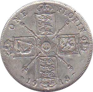 1918 FLORIN ( GVF ) A - Florin - Cambridgeshire Coins