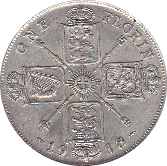 1918 FLORIN ( GVF ) A - Florin - Cambridgeshire Coins