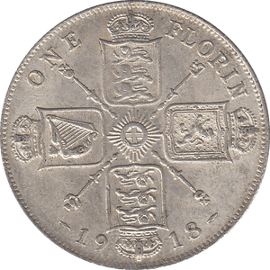 1918 FLORIN ( GVF ) D - Florin - Cambridgeshire Coins