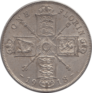1918 FLORIN ( GVF ) - Florin - Cambridgeshire Coins