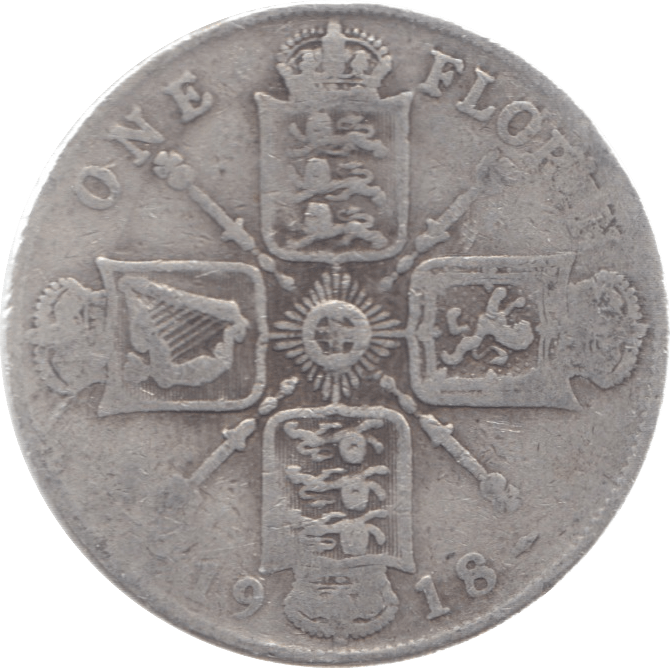 1918 FLORIN ( NF ) 11 - Florin - Cambridgeshire Coins