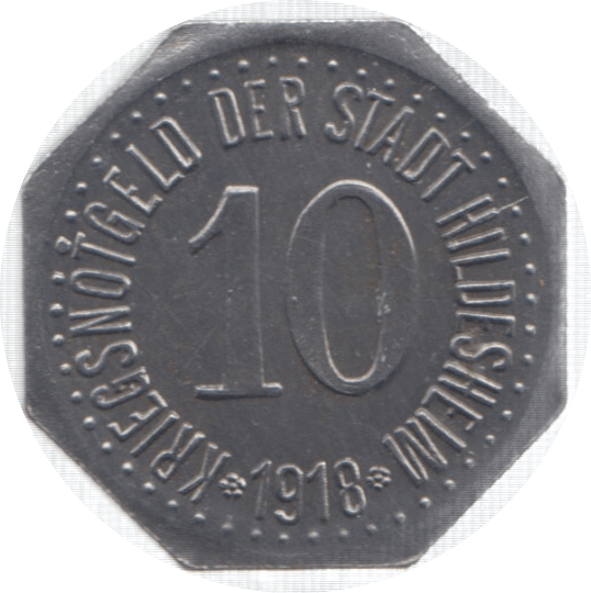 1918 GERMANY 10 PFENNIG - WORLD COINS - Cambridgeshire Coins