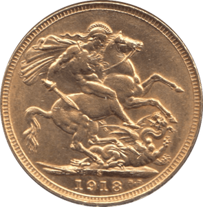 1918 GOLD SOVEREIGN ( AUNC ) SYDNEY MINT - Sovereign - Cambridgeshire Coins