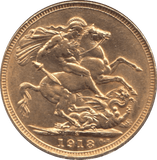 1918 GOLD SOVEREIGN ( AUNC ) SYDNEY MINT - Sovereign - Cambridgeshire Coins