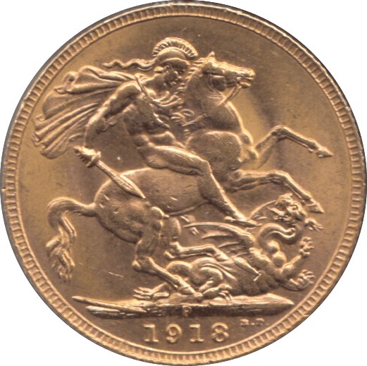1918 GOLD SOVEREIGN ( EF ) PERTH MINT - Sovereign - Cambridgeshire Coins