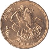 1918 GOLD SOVEREIGN ( UNC ) BOMBAY MINT - Sovereign - Cambridgeshire Coins