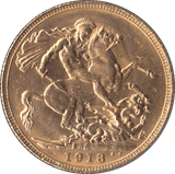 1918 GOLD SOVEREIGN ( UNC ) PERTH MINT - Sovereign - Cambridgeshire Coins