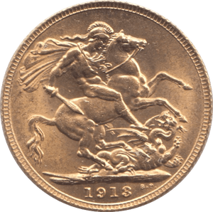 1918 GOLD SOVEREIGN ( UNC ) - Sovereign - Cambridgeshire Coins