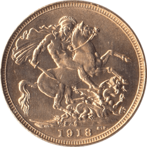 1918 GOLD SOVEREIGN ( UNC ) SYDNEY MINT - Sovereign - Cambridgeshire Coins