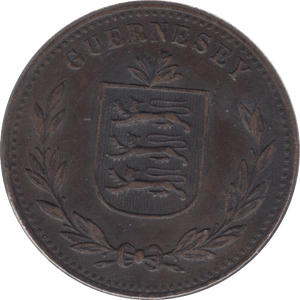 1918 H EIGHT DOUBLES GUERNSEY - WORLD COINS - Cambridgeshire Coins