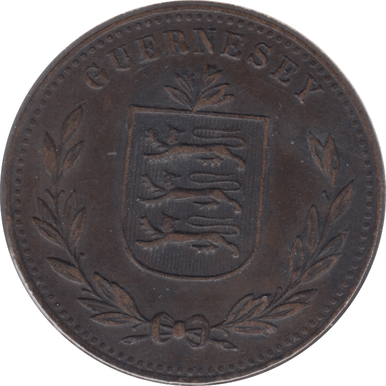 1918 H EIGHT DOUBLES GUERNSEY - WORLD COINS - Cambridgeshire Coins