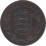 1918 H EIGHT DOUBLES GUERNSEY - WORLD COINS - Cambridgeshire Coins