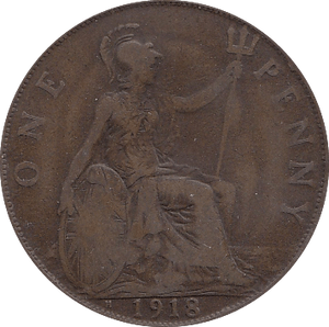 1918 H PENNY ( GF ) A - Penny - Cambridgeshire Coins
