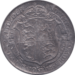 1918 HALFCROWN ( AUNC ) 1 - Halfcrown - Cambridgeshire Coins