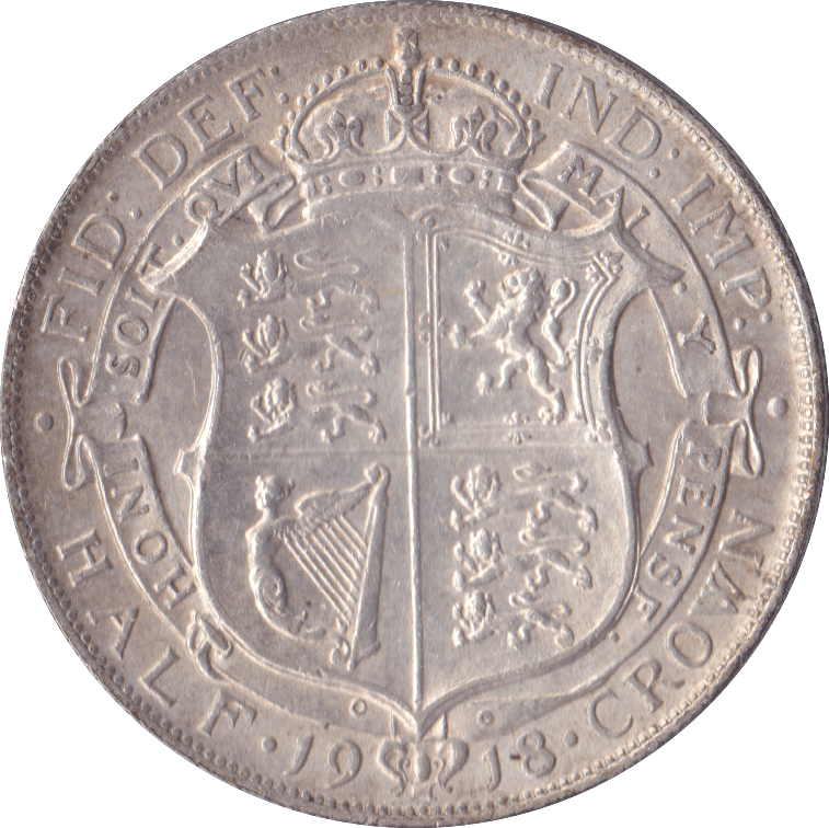 1918 HALFCROWN ( AUNC ) A - Halfcrown - Cambridgeshire Coins