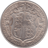1918 HALFCROWN ( EF ) 7 - Halfcrown - Cambridgeshire Coins