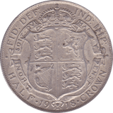 1918 HALFCROWN ( EF ) B - Halfcrown - Cambridgeshire Coins