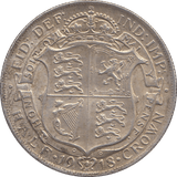 1918 HALFCROWN ( EF ) D - Halfcrown - Cambridgeshire Coins