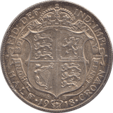 1918 HALFCROWN ( EF ) - Halfcrown - Cambridgeshire Coins