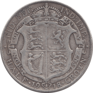 1918 HALFCROWN ( GF ) 9 - Halfcrown - Cambridgeshire Coins