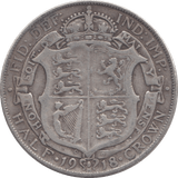 1918 HALFCROWN ( GF ) 9 - Halfcrown - Cambridgeshire Coins