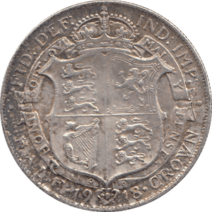 1918 HALFCROWN ( GVF ) 3 - Halfcrown - Cambridgeshire Coins
