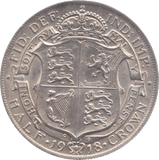 1918 HALFCROWN ( GVF ) REF 2 - Halfcrown - Cambridgeshire Coins
