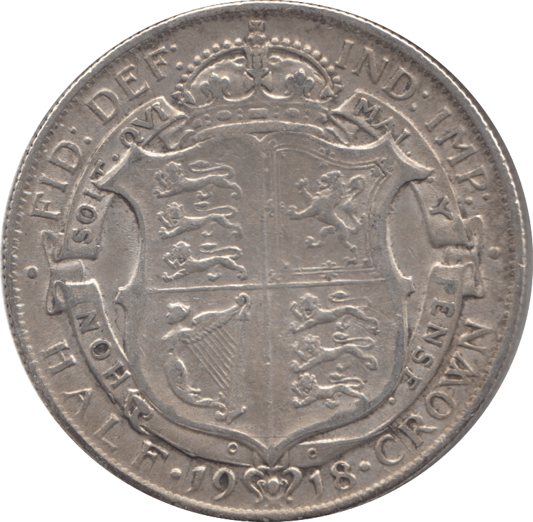 1918 HALFCROWN ( VF ) 3 - Halfcrown - Cambridgeshire Coins