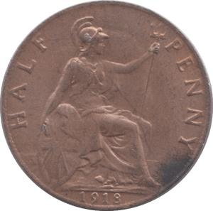 1918 HALFPENNY ( BU ) - Halfpenny - Cambridgeshire Coins