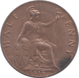 1918 HALFPENNY ( BU ) - Halfpenny - Cambridgeshire Coins