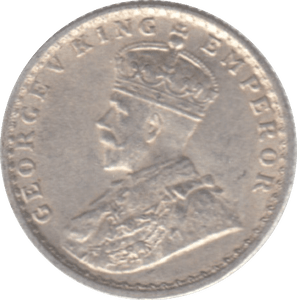 1918 INDIA SILVER 1/4 RUPEE - SILVER WORLD COINS - Cambridgeshire Coins