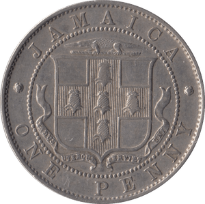 1918 JAMAICA ONE PENNY - WORLD COINS - Cambridgeshire Coins
