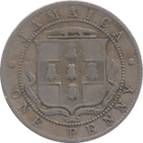 1918 JAMAICA ONE PENNY - WORLD COINS - Cambridgeshire Coins