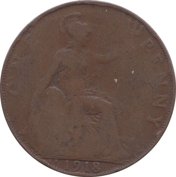 1918 KN PENNY ( F ) - Penny - Cambridgeshire Coins