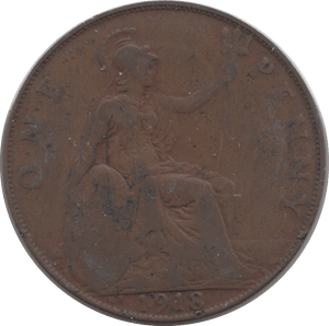 1918 KN PENNY ( FINE ) 3 - Penny - Cambridgeshire Coins