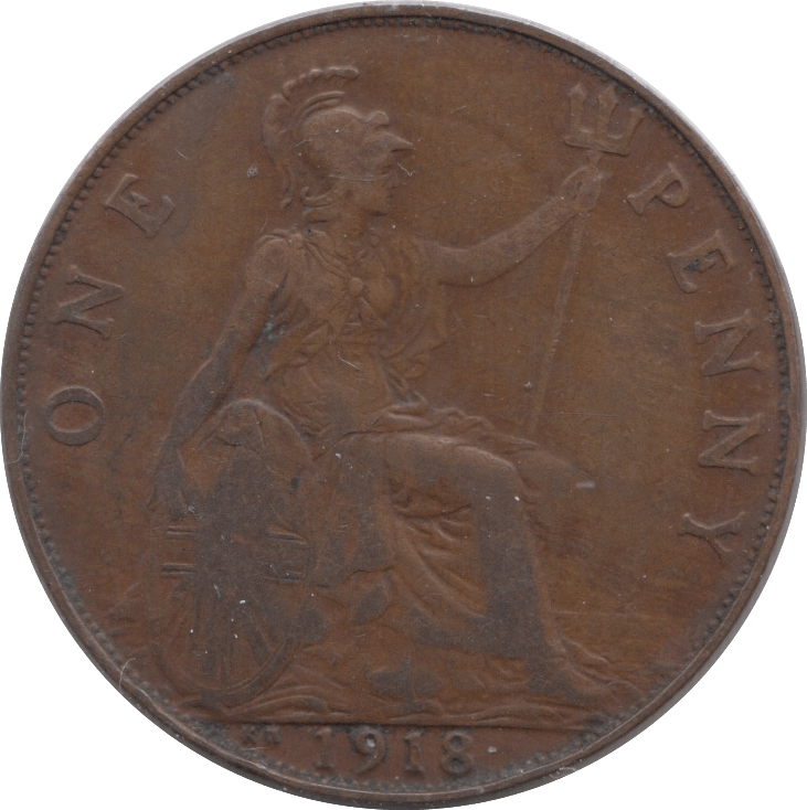 1918 KN PENNY ( FINE ) 5 - Penny - Cambridgeshire Coins