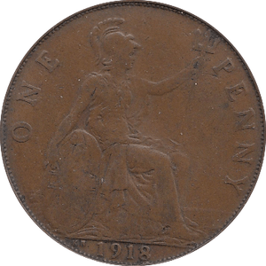 1918 KN PENNY ( GF ) A - Penny - Cambridgeshire Coins